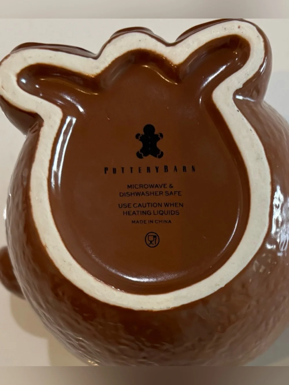 POTTERY BARN Gingerbread Collection - TEDDY BEAR MUG - NEW WITH STICKER TAG